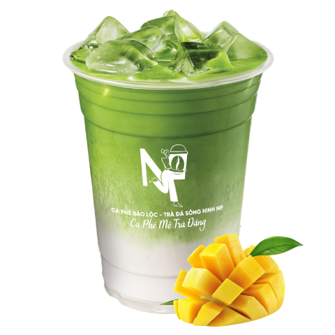 Sữa xoài kem mattcha (mattcha cream mango milk)